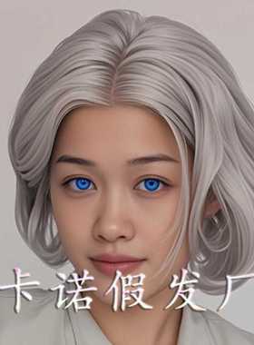 新款直销外贸假发欧美女士中老年妈妈头发银灰色短卷发蓬松逼真bo