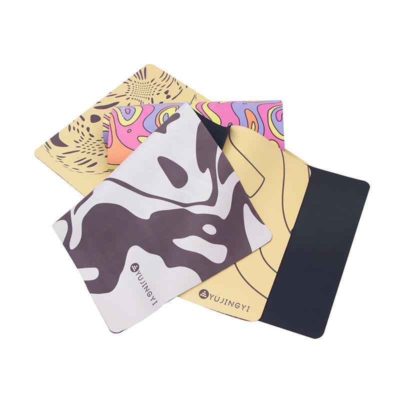 直销新款麂皮绒橡胶瑜伽垫平板支撑迷你辅助垫平衡垫防滑护膝冥想