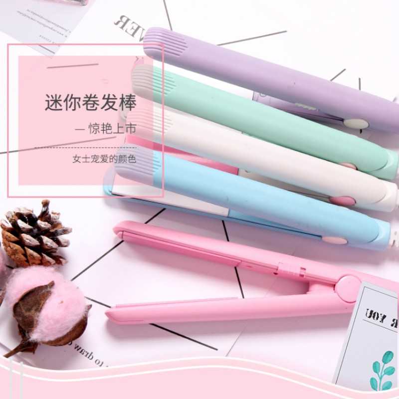 新款直销小夹板mini女空气刘海直发卷发棒两用学生迷你小型便携式