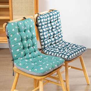 直销新款加厚餐椅坐垫屁垫办公椅子靠背一体座垫靠垫学生椅垫冬天