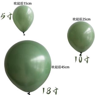 直销新款 5寸10寸18寸牛油果气球链套装饰生气派对结婚庆订婚礼布