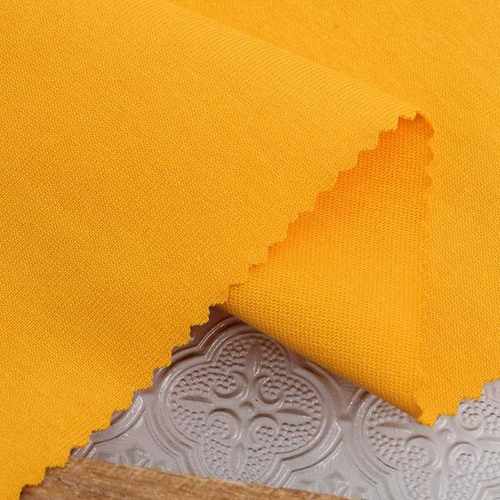 直销新款300G加厚单面潮棉双纱汗布针织面料多色纯棉精梳T恤短袖