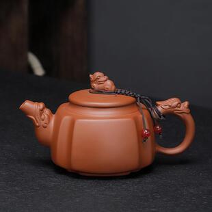 紫砂茶壶家用大容量貔貅壶半手工泡茶壶功夫茶具单壶陶瓷 直销新款