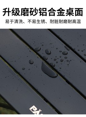 PACOONE户外折叠桌露营野餐装备蛋卷桌便捷式超轻野餐桌椅