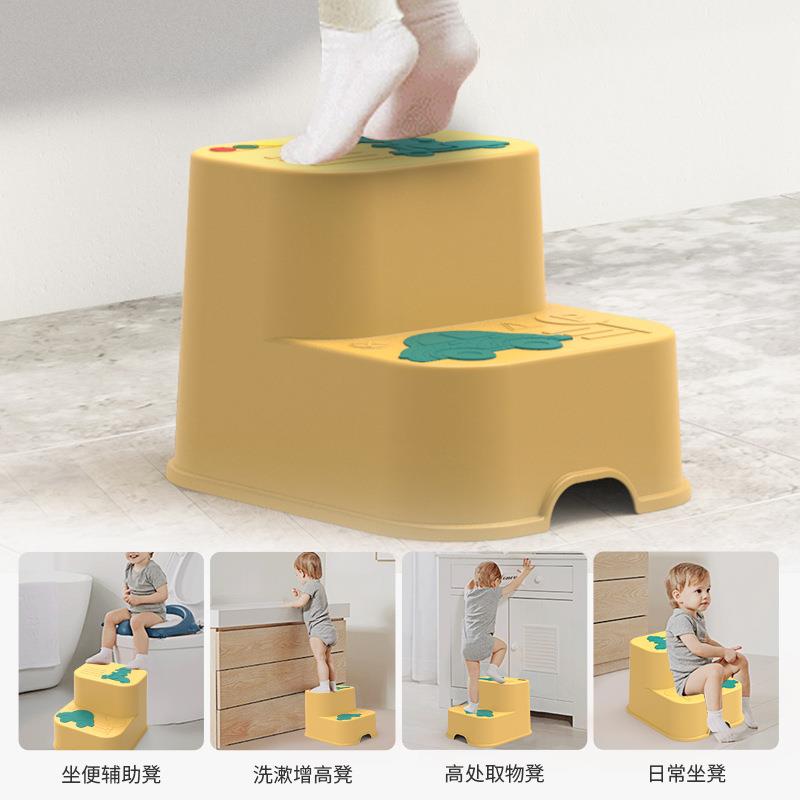 直销新款婴幼童用品多功能儿童凳子加厚宝宝双层垫脚凳防滑儿童塑