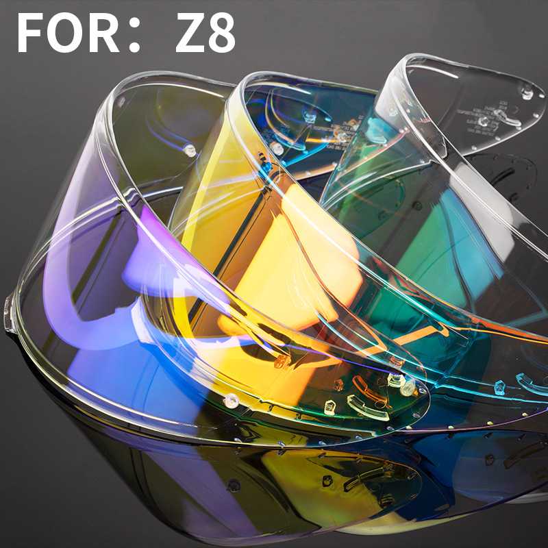 新款直销适配头盔Z8镜片全盔RF1400X15NXR2CWR-F2Z8配件电镀摩托