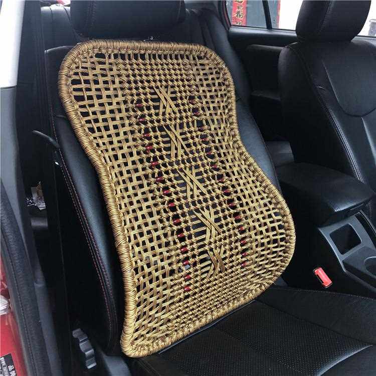 直销新款汽车用品夏季车用腰靠办公家用座椅靠背腰枕靠垫透气按摩