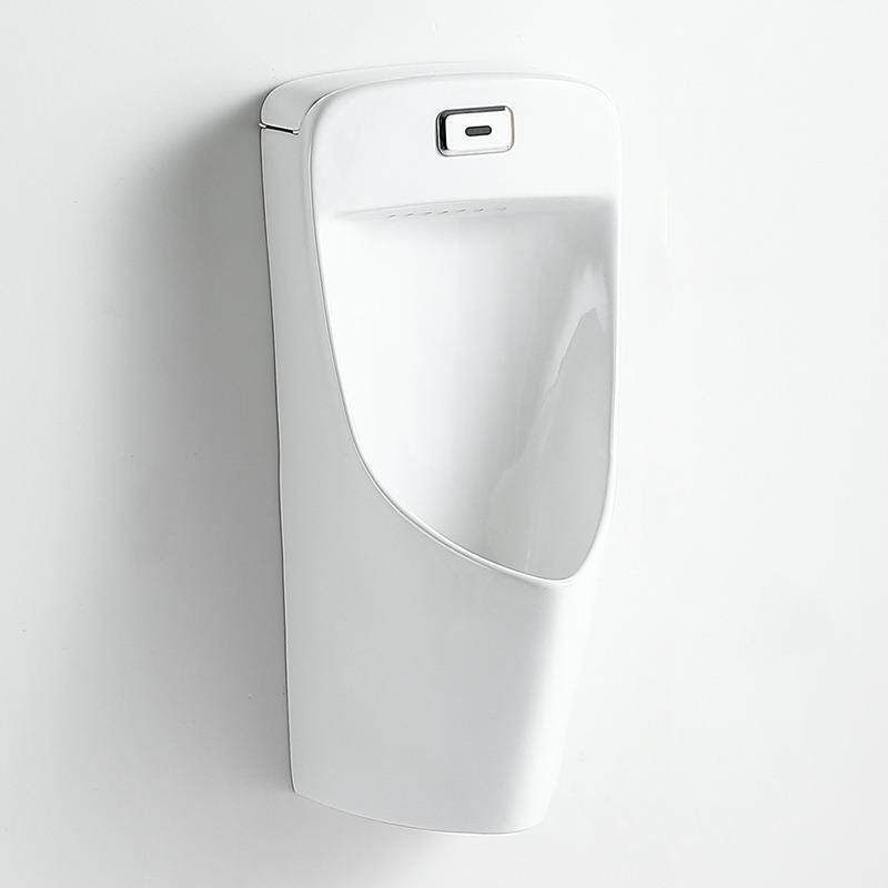 直销新款陶瓷小便斗挂墙落地式一体感应便池立式小便器壁挂式尿斗