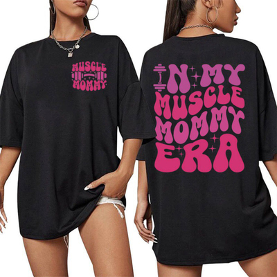 Muscle Mommy Gym Funny Graphic T Shirt Men Women's Aesthetic