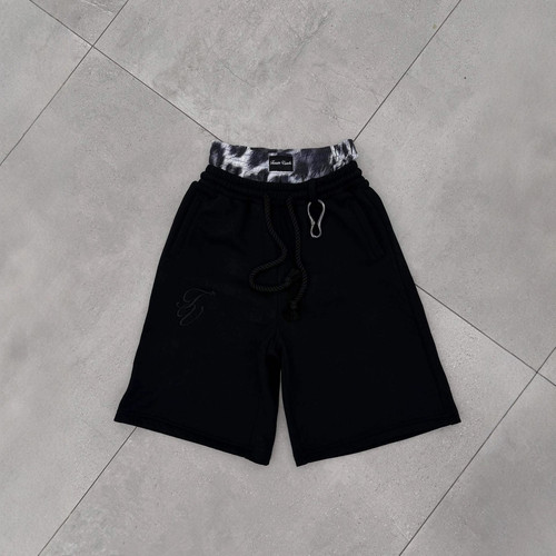 欧美风跨境双腰头七分短裤高街潮牌短裤男Double-waisted shorts