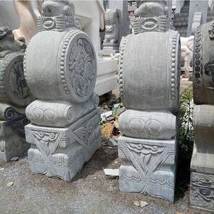 石雕天然门墩抱鼓石庭院门口门墩仿古抱鼓石石雕门墩汉白玉抱鼓石