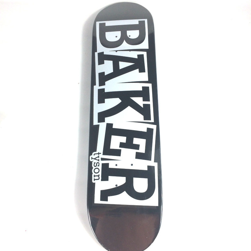baker字母双翘滑板版面8.0~8.5英寸滑板7层加枫深脚窝弹性板面