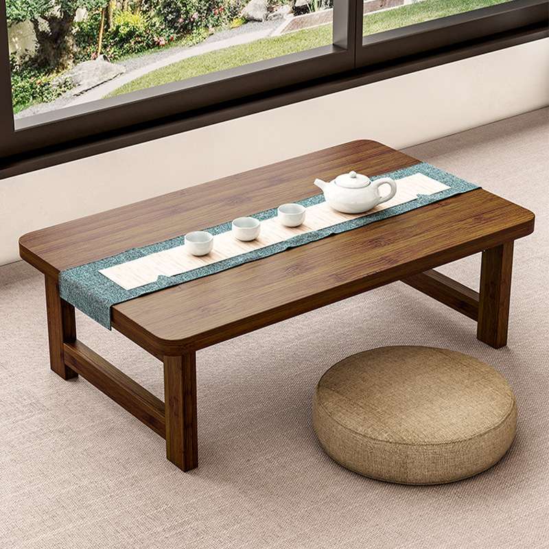 日式飘窗桌子折叠炕桌家用榻榻米桌小茶几床上学习矮桌电脑桌楠竹