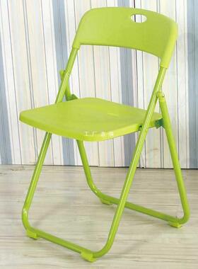 时尚简约折叠椅子白色展会活动用椅椅子会议宴会椅家用简易折叠椅