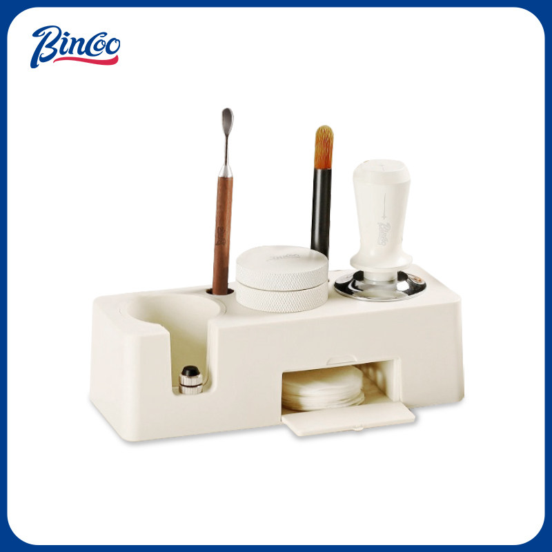 Bincoo咖啡压粉底座布粉器压粉器米白套装多功能收纳手柄51/58mm,餐饮具,配套器具,淘宝优惠券,粉丝福利购,淘宝优惠卷