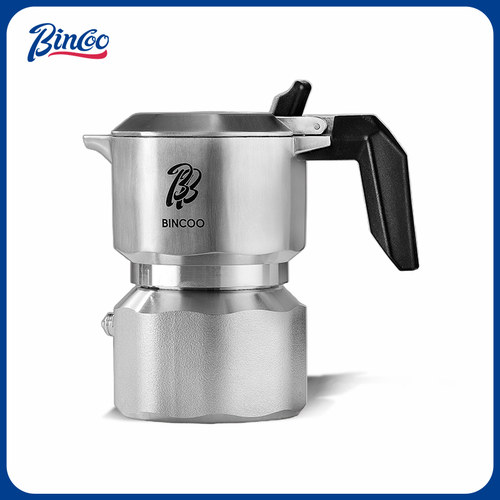 Bincoo三阀316不锈钢摩卡壶GT Pro家用小型双阀煮咖啡壶机套装