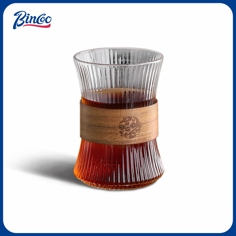 Bincoo玻璃咖啡杯手冲挂耳滤袋专用品鉴杯子家用水杯茶杯拿铁美式