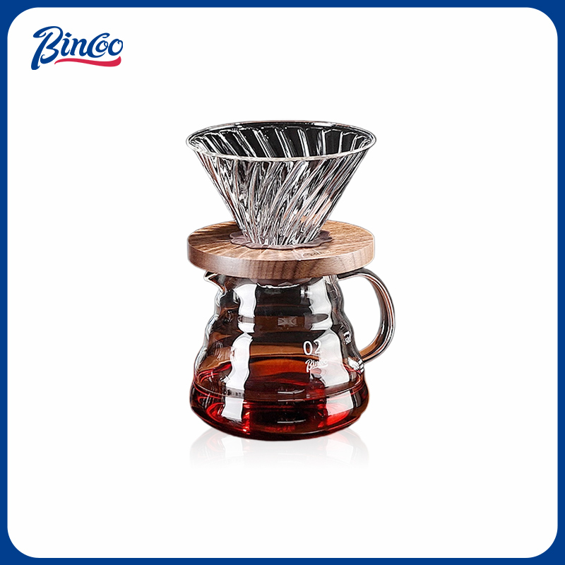 Bincoo温控手冲咖啡套装玻璃分享壶V60滤杯手磨全套萃取冲泡器具