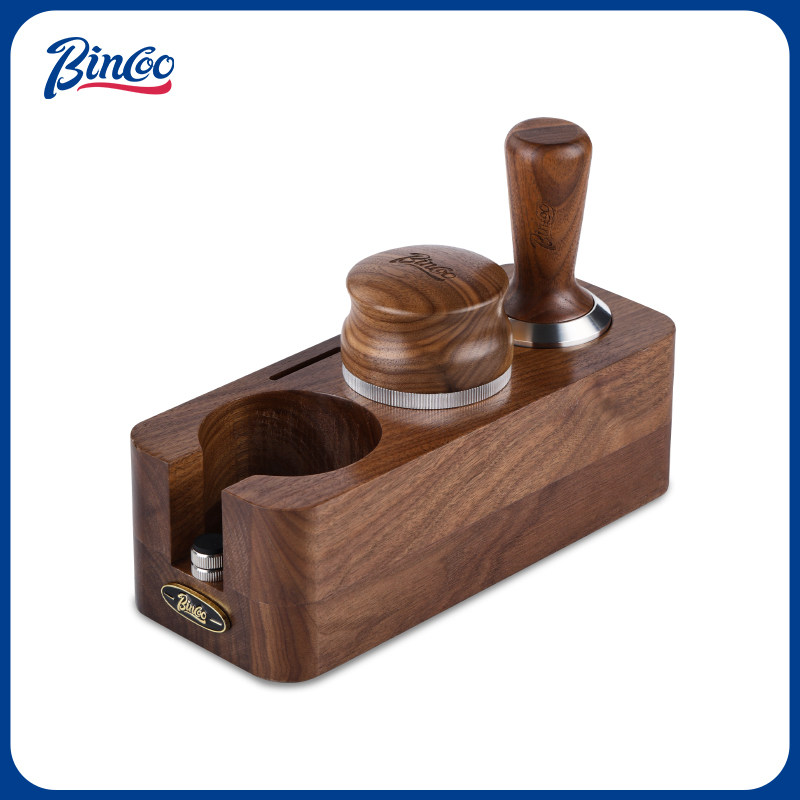 Bincoo咖啡三浆布粉器胡桃木压粉锤收纳底座套装51/58mm通用器具,餐饮具,配套器具,淘宝优惠券,粉丝福利购,淘宝优惠卷