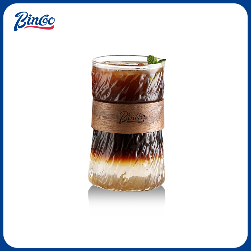 Bincoo咖啡杯高档精致ins风玻璃杯冰美式浓缩拿铁杯果汁杯冷饮杯