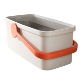 热销拖把桶家用2024新款 长方形挤水桶加大加厚塑料平板拖把清洗桶