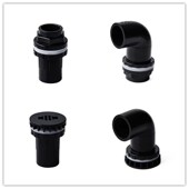 球阀 鱼缸强排接头弯头 透气帽2 弯头 热销PVC黑色鱼缸上下水接头