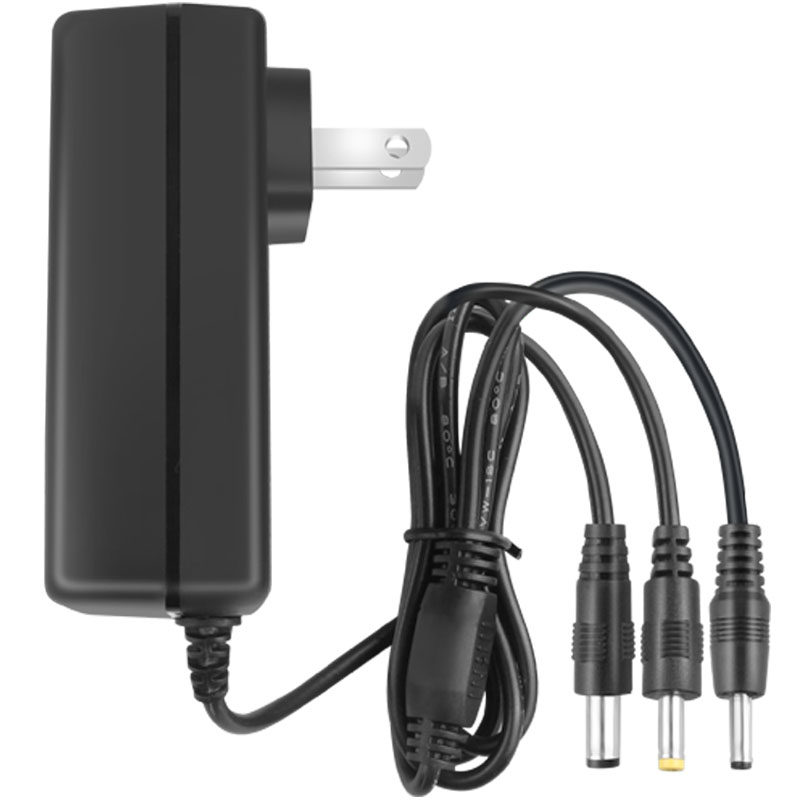 热销8.4V12V12.6V24V1A1.5A2A循环落地电风扇电源适配器充电器线