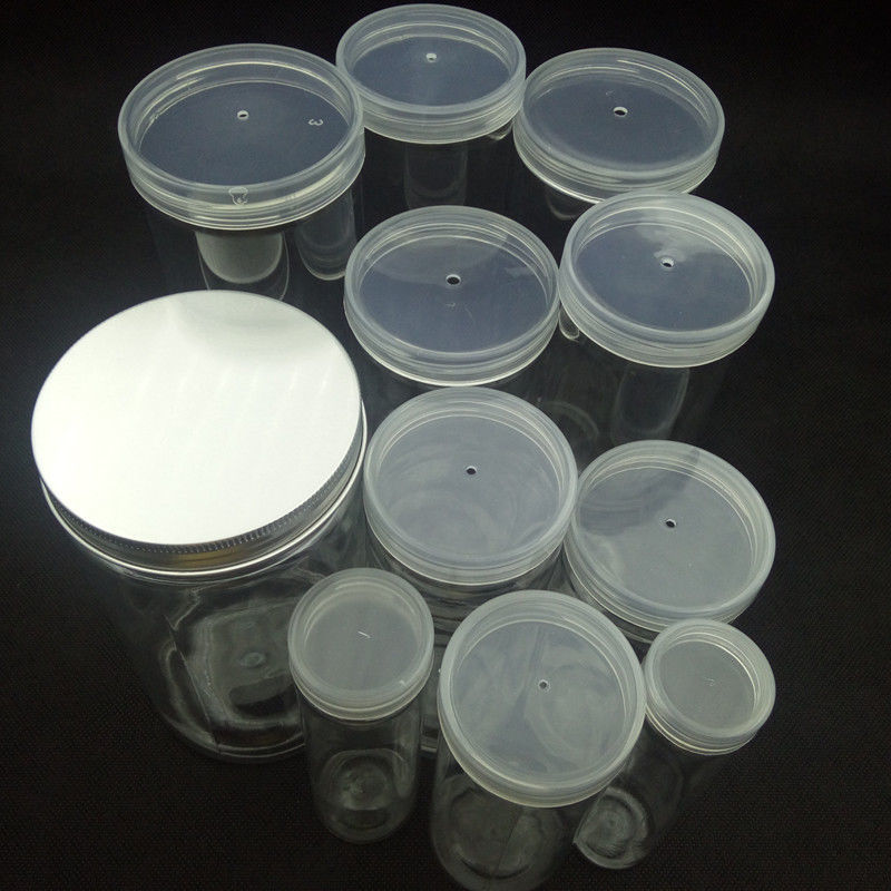 文具收纳筒装笔笔芯圆柱形透明塑料瓶带盖子收纳桶硬币中性铅笔桶