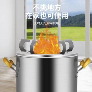取暖柴火炉户型外无烟不锈农钢野营露猛火家用气化HAG炉节能村柴