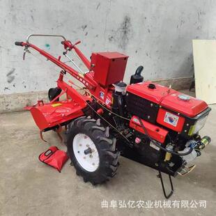 758油水冷手扶拖拉机10马力电启动柴园旋耕机山果地开荒田犁地耕