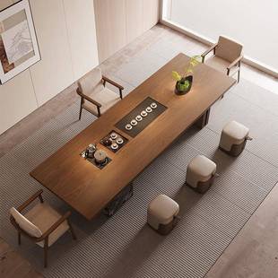 实木岛台室茶台桌OTW烧水一体嵌入式 家用客厅办公泡茶壶2025新款