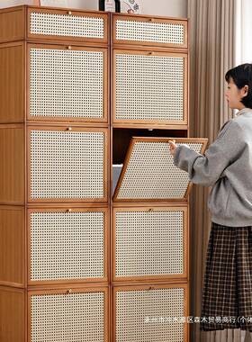 飘窗柜阳台储物柜靠晒墙一体空间利用榻榻XNH子米收纳柜杂物置防