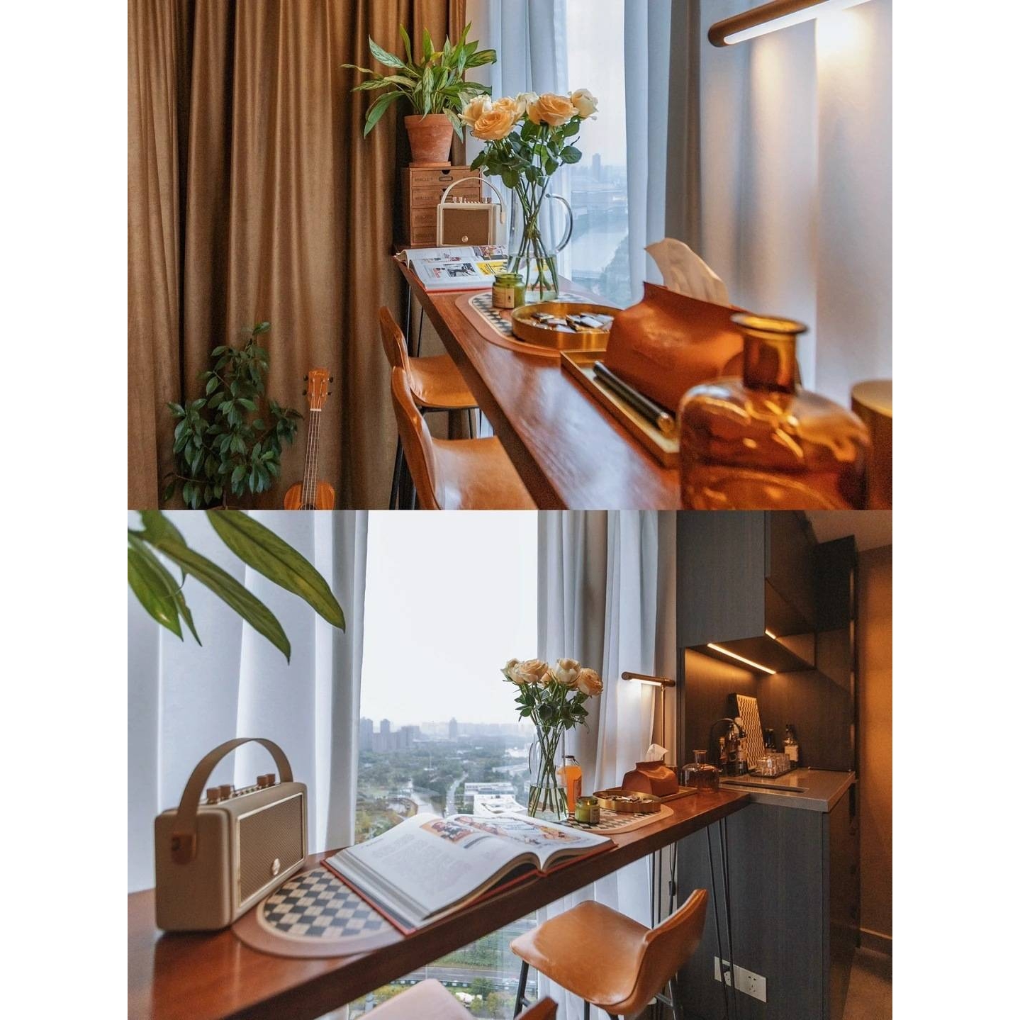 阳台实木吧台桌家用小吧台长条桌商用酒吧台高脚桌子铁艺靠墙好看