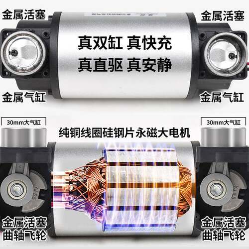 凌缸匠多功能SUV电车载充气泵双高压大功率动汽车49用胎打气泵1轮