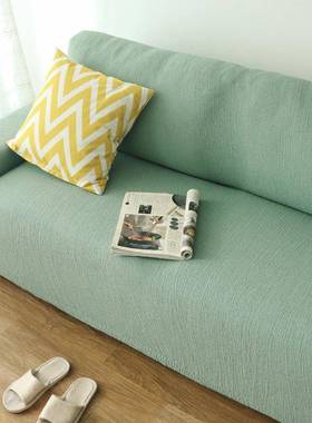 艺万用弹布力定沙发套罩贵妃做123通组合定制F7586JS5用一套全包