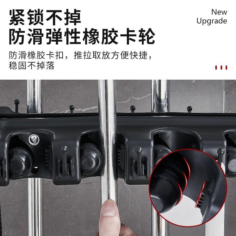 拖把架不锈钢可移动落地挂扫把置物架阳台放清洁工具收纳沥水架子