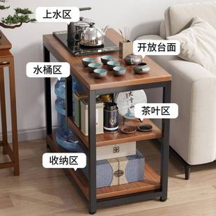 茶桌家用ZXQ 620小置茶台沙发边几侧边柜厅可移茶几物架桌客子动