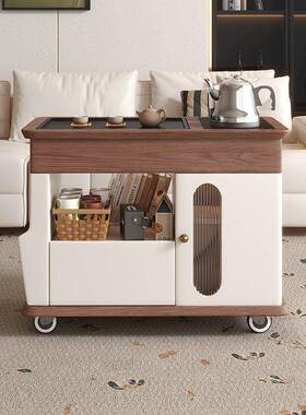 可移动茶客厅小家用阳台茶桌茶几台烧水壶泡茶一体发QFB边几侧沙