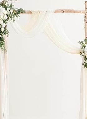 亚马逊婚礼拱门花LM2403置艺四件套宾牌拱假花形门户外装饰场景布