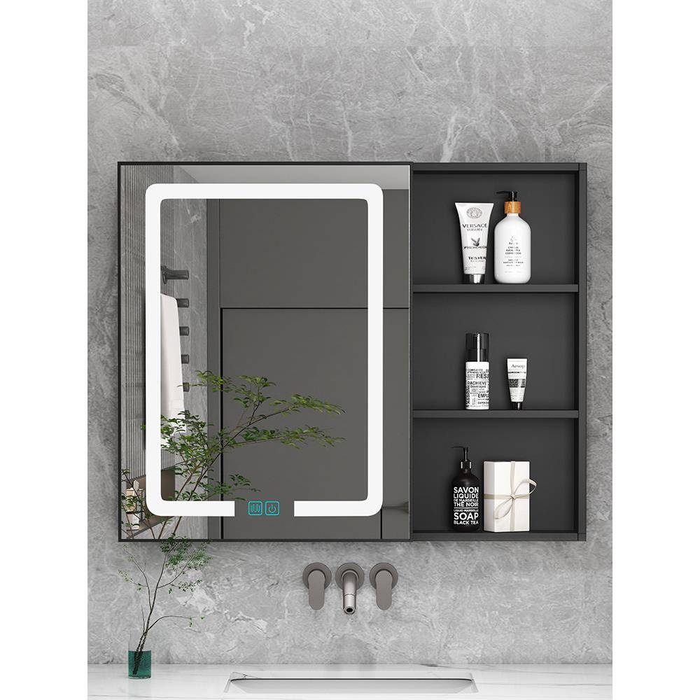 太铝浴间室墙智能镜柜挂式卫生收纳储物组合置物柜带灯F9689JH9除