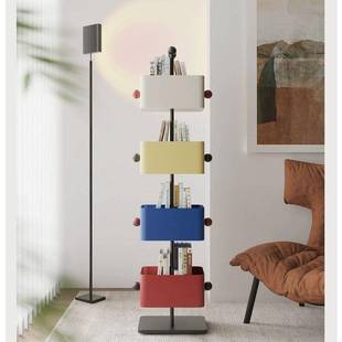 KAP家用落地层客厅转角置物架书多架书儿童房书架办公架室书架置