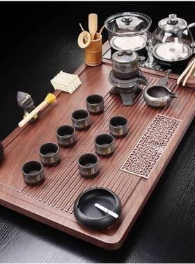 家用全自动盘底部上一水烧水壶AL101830体茶具套装客厅茶泡台整茶