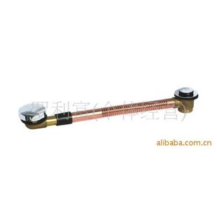 缸下水器双头下水跳 厂家直供高品质弹紫铜波F2106纹管下弹跳浴式