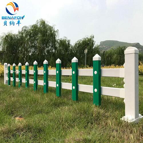 现货 pvc草坪护栏 市政绿化带草坪隔离栏栅 塑钢草坪栅栏