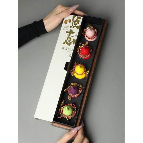 新中式福禄景德镇陶瓷葫芦礼品盒高端伴手礼车载桌面摆件装饰礼物