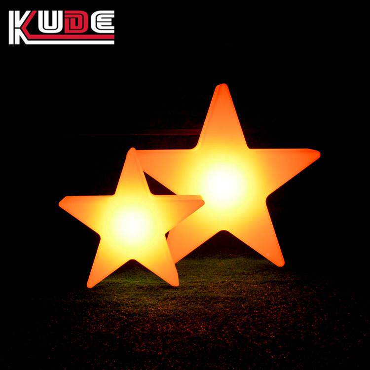 发光星吊灯圣诞节气灯星发圣诞树雪人装饰灯氛户外光防水WMG充电