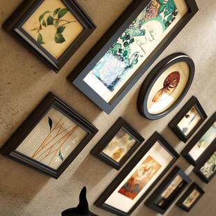9042包邮0金【零点9墙42】马列维奇欧式实木相框创意照片墙