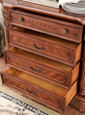 美式实木入户正对门关桌客厅式沙欧ZG-72577发靠背几走廊储物柜卧