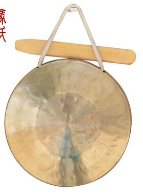 氏马奇小锣响铜锣中音锣手工打SWG造锣手直径约22传公分