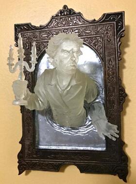 跨境新款镜幽灵树阳LQ202207相脂夜光摆件镜子创意搞怪太能框中万